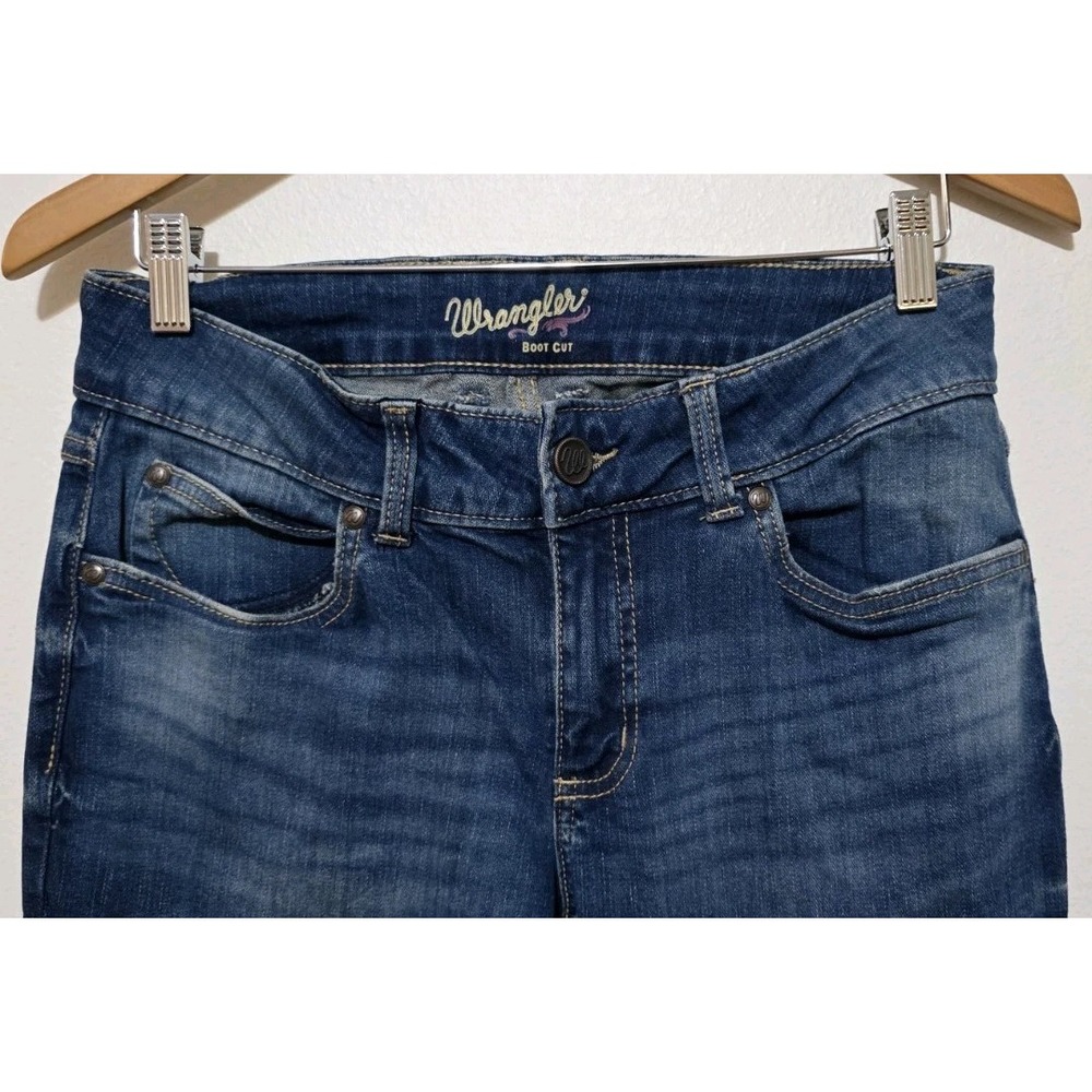 Wrangler Retro Boot Cut Mid‎ Rise Jeans Country Western Rodeo Ranch - Picture 3 of 7